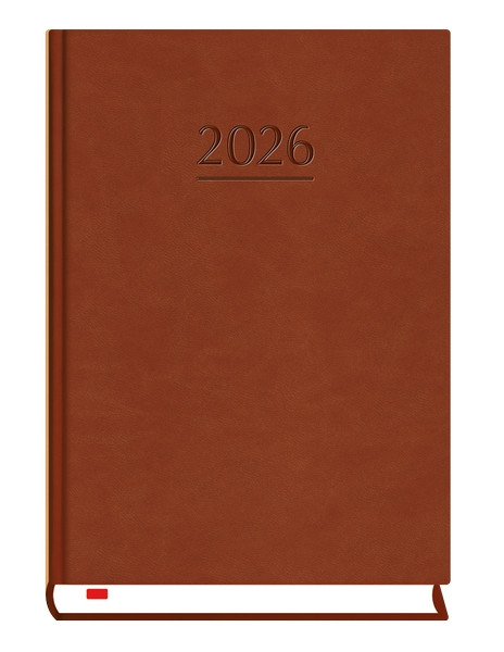 Kalendarz B6 powszechny ciemno brązowy T-200V-S2 Michalczyk i Prokop